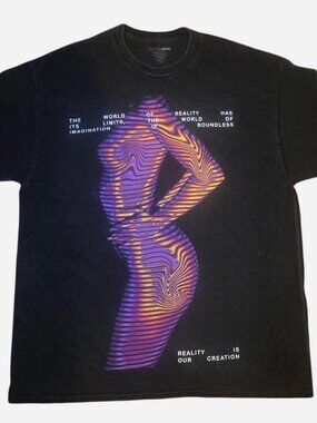 Fashion Nova Abstract Graphic Tee Black XL